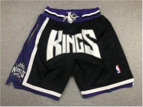 Sacramento Kings Just Don "Kings" Black Basketball Shorts