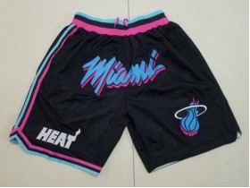 Miami Heat Just Don "Miami" Black City Edition Basketball Shorts