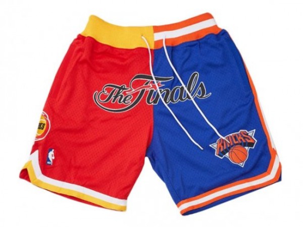 1994 NBA Finals Rockets x Knicks Just Don "The Finals" Red/Blue Basketball Shorts