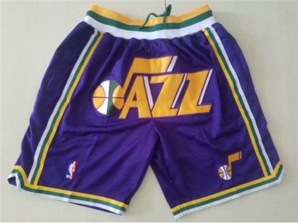 Utah Jazz Just Don "Jazz" Purple Basketball Shorts