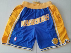 Golden State Warriors Just Don "Warriors" Blue Basketball Shorts