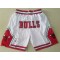 Chicago Bulls Just Don "Bulls" White Basketball Shorts