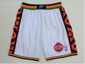 NBA 1995 All Star Game Western Conference White Hardwood Classic Basketball Shorts