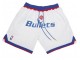 Washington Bullets Just Don "Bullets" White Basketball Shorts