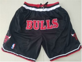 Chicago Bulls Just Don "Bulls" Black Basketball Shorts