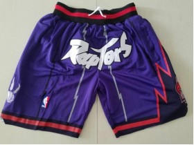 Toronto Raptors Just Don "Raptors" Purple Basketball Shorts