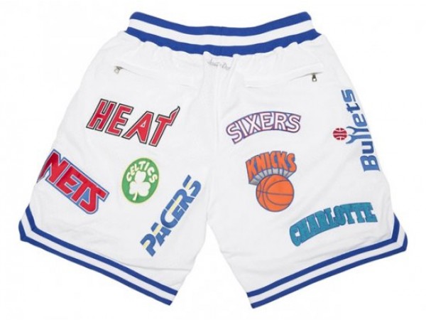 NBA Eastern Conference Just Don "Eastern" White Basketball Shorts