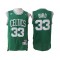 Boston Celtics #33 Larry Bird Green Hardwood Classics Jersey