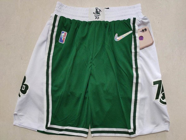 Boston Celtics Green 75th Anniversary Basketball Shorts