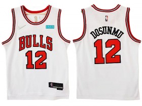 Chicago Bulls #12 Ayo Dosunmu White Swingman Jersey