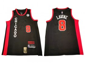 Chicago Bulls #8 Zach LaVine Black 2023/24 City Edition Swingman Jersey