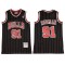 M&N Chicago Bulls #91 Dennis Rodman Black Pinstripe Hardwood Classics Jersey