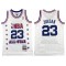 M&N Chicago Bulls #23 Michael Jordan White 1989 ALL STAR Jersey