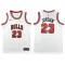 Chicago Bulls #23 Michael Jordan White Jersey