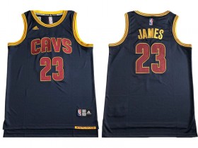 M&N Cleveland Cavaliers #23 LeBron James Navy Embroider Edition Jersey