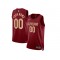 Custom Cleveland Cavaliers Burgundy Icon Edition Jersey