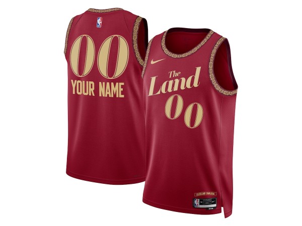 Custom Cleveland Cavaliers Red 2023/24 City Edition Swingman Jersey