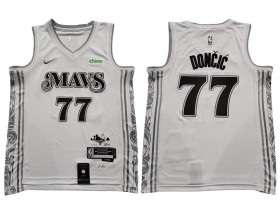 Dallas Mavericks #77 Luka Doncic White 2024/25 City Edition Swingman Jersey