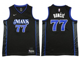 Dallas Mavericks #77 Luka Doncic Black 2023/24 City Edition Swingman Jersey