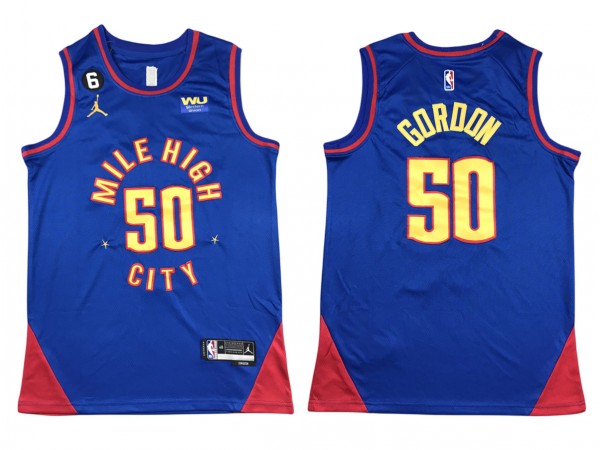 Denver Nuggets #50 Aaron Gordon 2022-23 Blue Statement Swingman Jersey