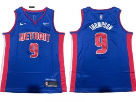 Detroit Pistons #9 Ausar Thompson Blue Swingman Jersey