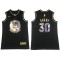 Golden State Warriors #30 Stephen Curry Black Gold Diamond Swingman Jersey