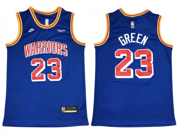 Golden State Warriors #23 Draymond Green Blue 2021/22 Classic Edition Swingman Jersey