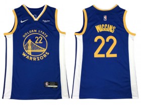 Golden State Warriors #22 Andrew Wiggins Blue Swingman Jersey