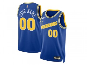 Custom Golden State Warriors Blue Classic Edition Swingman Jersey