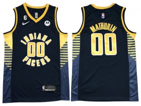 Indiana Pacers #00 Bennedict Mathurin Navy Swingman Jersey