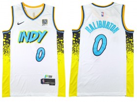 Indiana Pacers #0 Tyrese Haliburton White 2024/25 City Edition Swingman Jersey