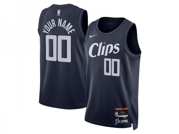 Custom Los Angeles Clippers Navy 2023/24 City Edition Swingman Jersey