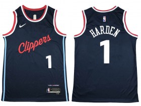 Los Angeles Clippers #1 James Harden Navy 2024/25 Swingman Jersey