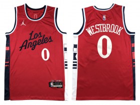 Los Angeles Clippers #0 Russell Westbrook Red 2024/25 Swingman Jersey