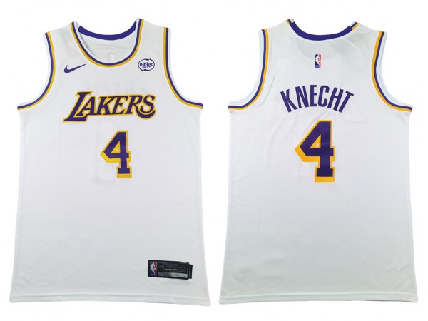 Los Angeles Lakers #4 Dalton Knecht Yellow Swingman Jersey