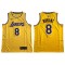 Los Angeles Lakers #8 Kobe Bryant Yellow Embroider Edition Jersey