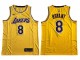 Los Angeles Lakers #8 Kobe Bryant Yellow Embroider Edition Jersey