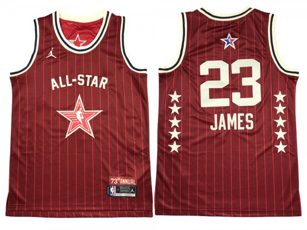 Los Angeles Lakers #23 Lebron James Red 2024 NBA All-Star Game Swingman Jersey