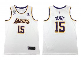 Los Angeles Lakers #15 Austin Reaves White Swingman Jersey