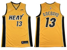 Miami Heat #13 Bam Adebayo Yellow 2020/21 Earned Edition Swingman Jersey