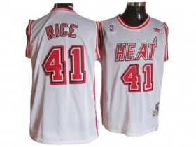 Miami Heat #41 Glen Rice White Hardwood Classic Jersey