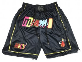 Miami Heat "2006 2012 2013"Black City Edition Basketball Shorts