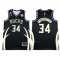 Milwaukee Bucks #34 Giannis Antetokounmpo Black 2022-23 Statement Edition Swingman Jersey