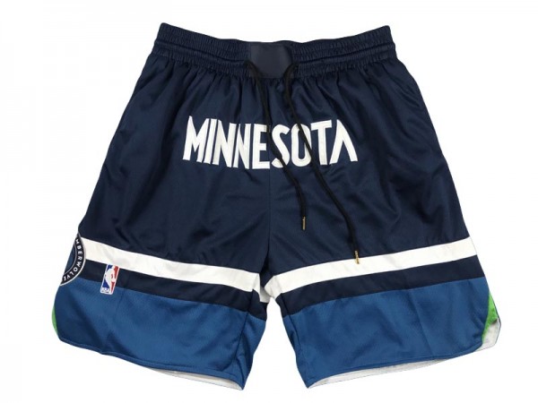 Minnesota Timberwolves Navy Shorts