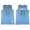 M&N Minnesota Timberwolves #21 Kevin Garnett Light Blue 1995/96 Hardwood Classics Jersey