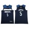 Minnesota Timberwolves #5 Anthony Edwards Navy Swingman Jersey