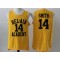 The Fresh Prince of Bel-Air Bel-Air Academy #14 Will Smith Yellow Movie Basketball Jersey