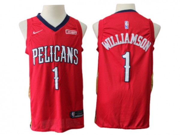 New Orleans Pelicans #1 Zion Williamson Red Swingman Jersey