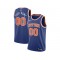 Custom New York Knicks Blue Icon Edition Swingman Jersey