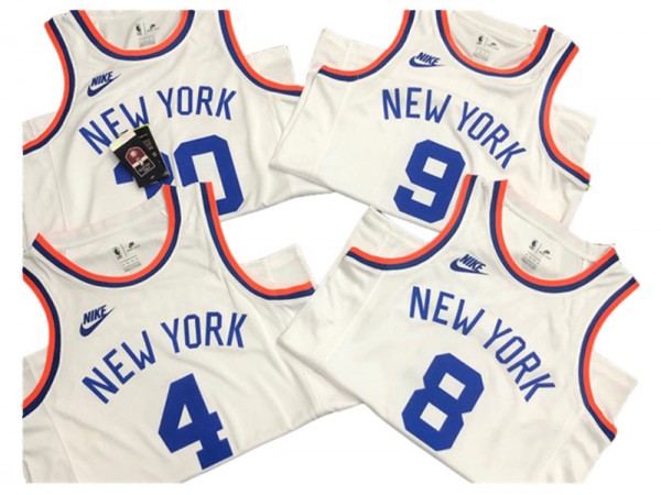 New York Knicks White Classic Edition Fastbreak Replica Jersey